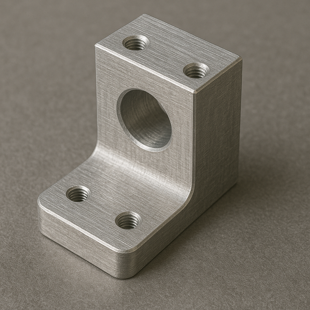 Peça industrial em alumínio